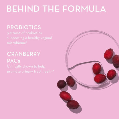 HUM Private Party Pills - Vaginal Probiotics for Women's Ph Balance with Cranberry HUMBuy Supplements Australia