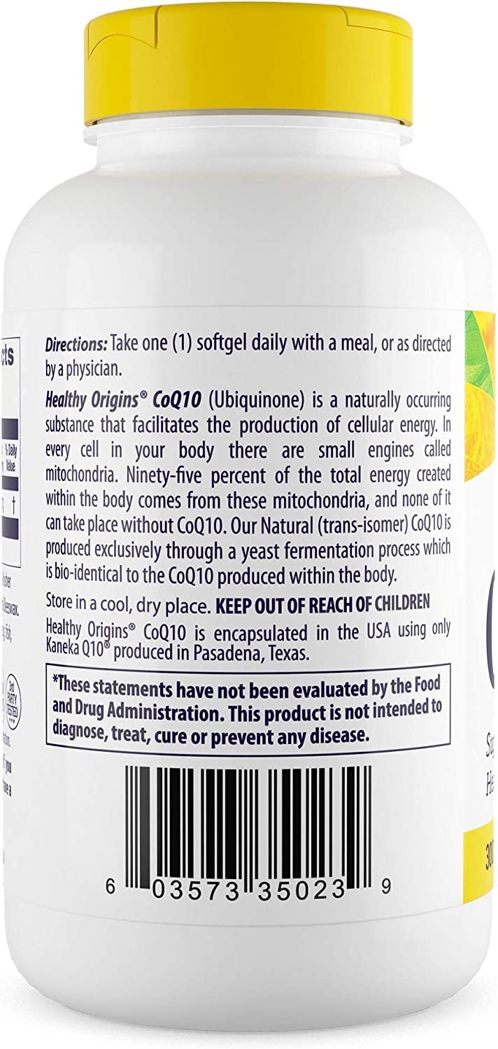 Healthy Origins CoQ10 (Kaneka Q10), 300 mg - Heart Health & Energy Supplement Healthy OriginsBuy Supplements Australia