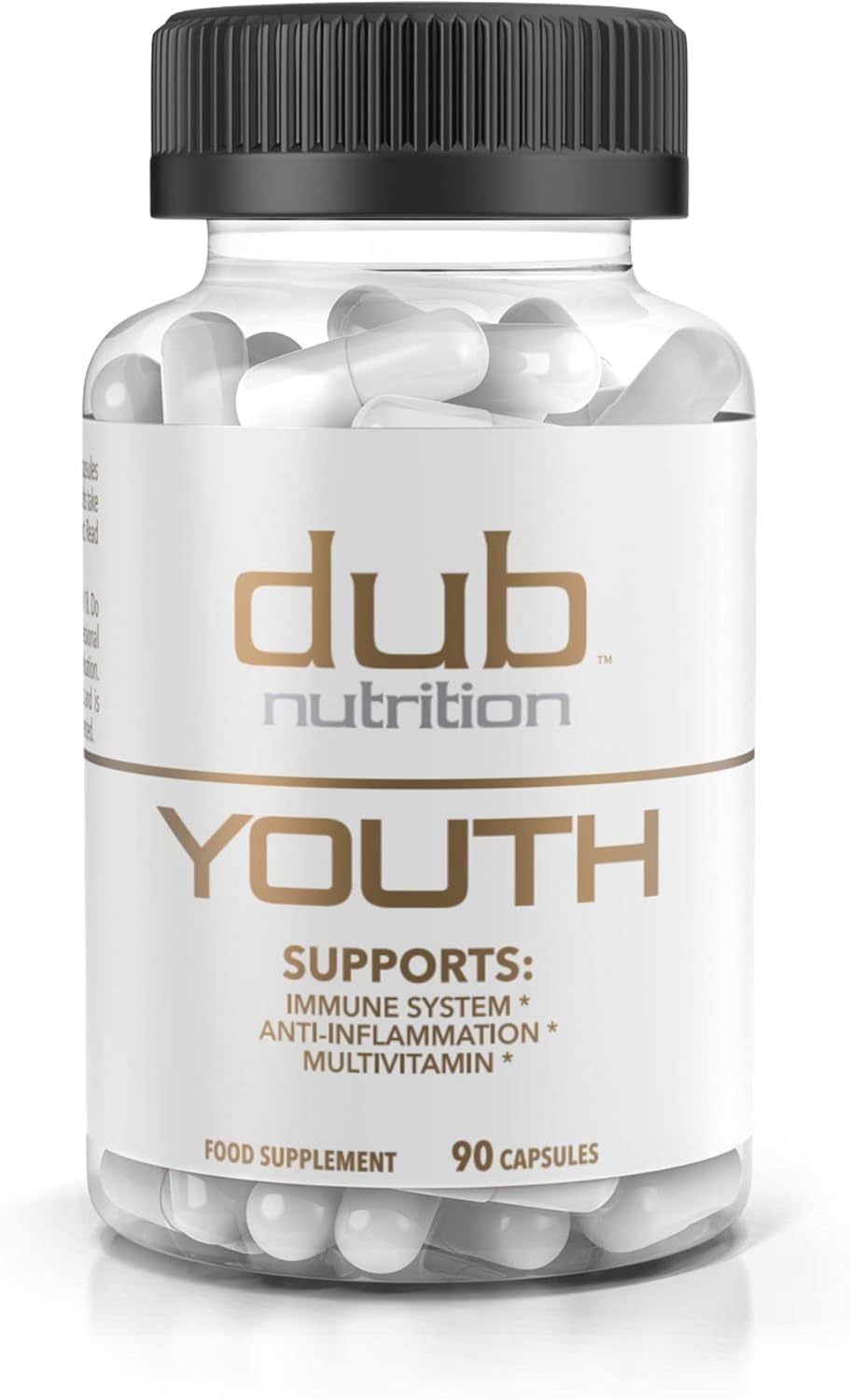 Dub Nutrition Youth - Formula with Acai, Resveratrol, Curcumin, Vitamins A, C, D, E, B12, and CoQ10 - Supports Immunity and Mobility - 90 Capsules Dub NutritionBuy Supplements Australia