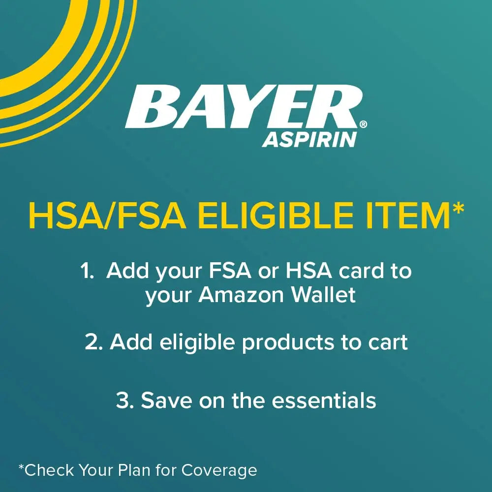 Bayer Aspirin Low Dose 81 mg, Enteric Coated Tablets, Doctor Recommended, Secondary Prevention of Cardiovascular Disease, 300 Safety Coated Tablets (Packaging may vary) BayerBuy Supplements Australia