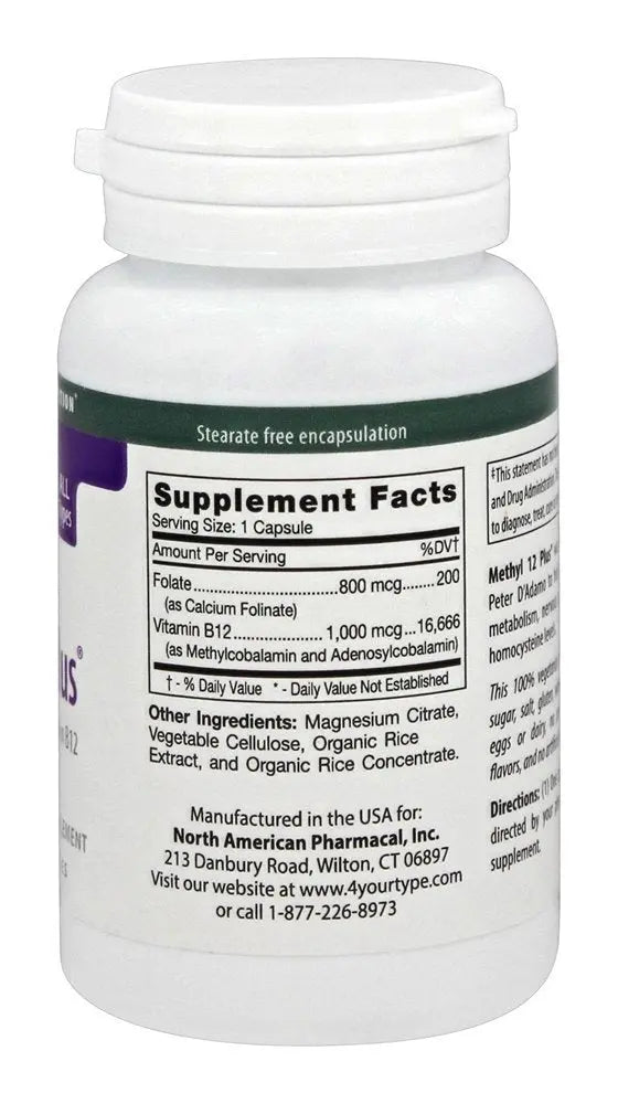 D'Adamo Personalized Nutrition Methyl 12 Plus, 60 Count D'Adamo Personalized NutritionBuy Supplements Australia