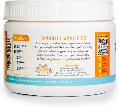 REDMOND Re-Lyte Immunity, Multivitamin Supplement Mix (Pinapple Orange) REDMOND