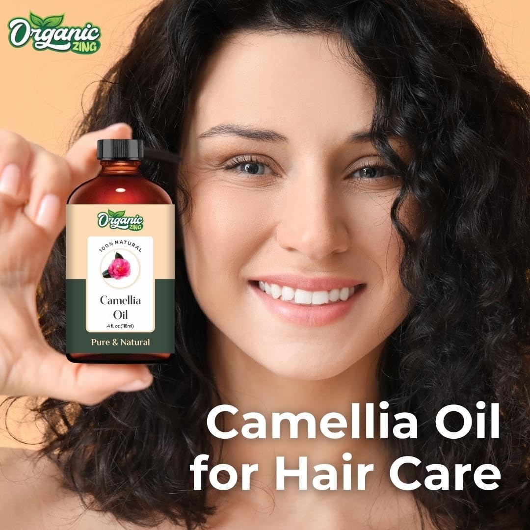 Organic Zing Camellia (Camellia Japonica) Oil | Pure & Natural Carrier Oil for Skincare, Hair Care & Massage ORGANIC ZINGBuy Supplements Australia