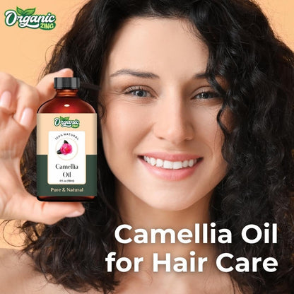Organic Zing Camellia (Camellia Japonica) Oil | Pure & Natural Carrier Oil for Skincare, Hair Care & Massage ORGANIC ZINGBuy Supplements Australia