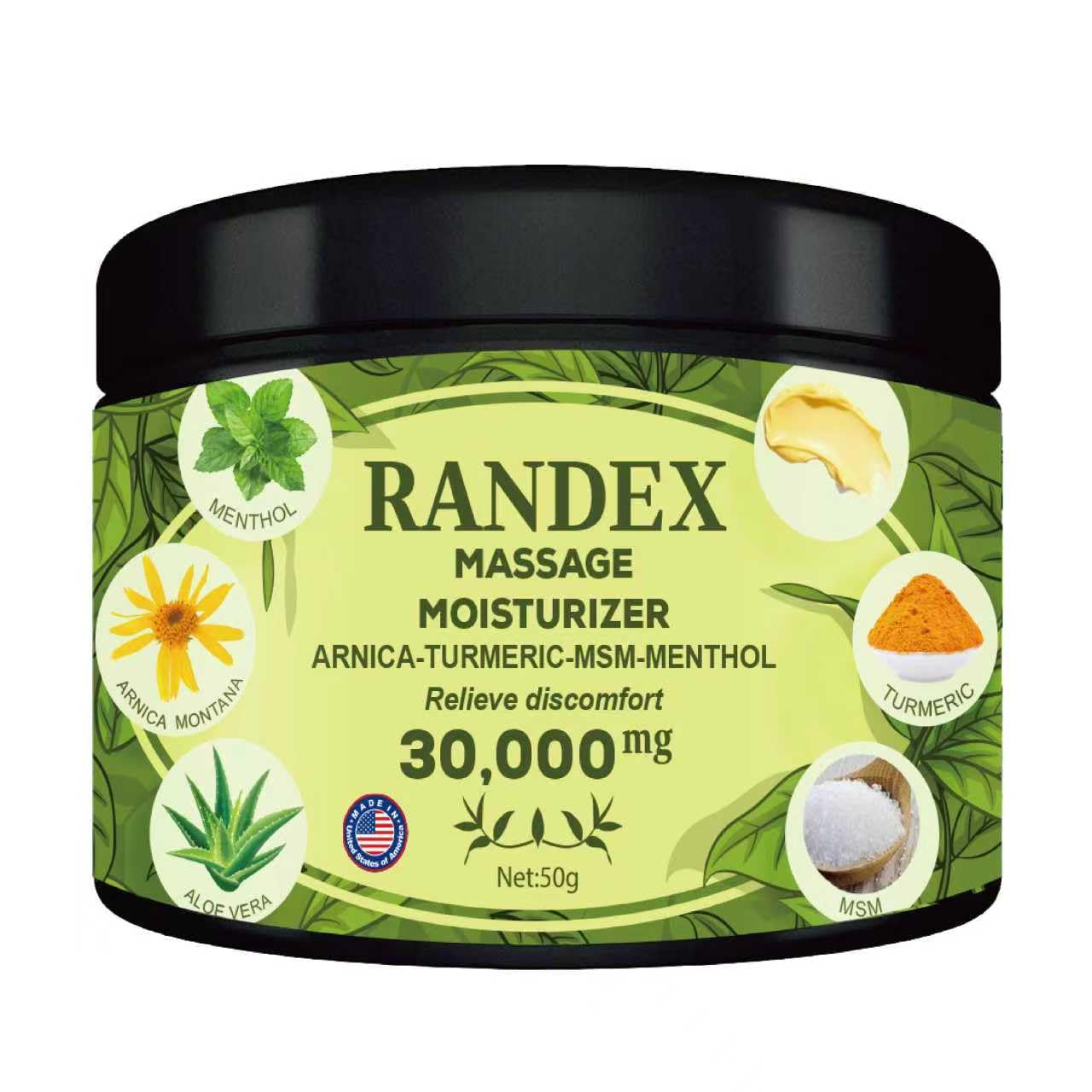 RANDEX 30000MG Organic Massage Moisturizer - Muscles,Joints,Knees, Shoulders,Body, Extra Strength- Natural RANDEXBuy Supplements Australia