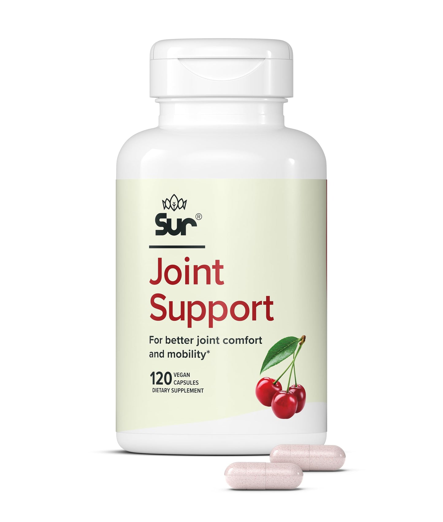 Sur Joint Support FruiteX-B Tart Cherry Capsules - Vegan Fast-Acting Relief for Better Joint Comfort and Mobility - Whole Tart Cherry and Calcium Fructoborate, Muscle Recovery (120 Capsules) SurBuy Supplements Australia