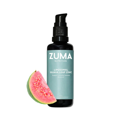 Zuma Nutrition Guava Leaf Zinc with Vitamin C, Vegan & Natural Herbal Supplement for Skin Health, Longevity and Daily Wellness Support for Men and Women, Skin Care Routine, 60 ML Bottle Zuma NutritionBuy Supplements Australia
