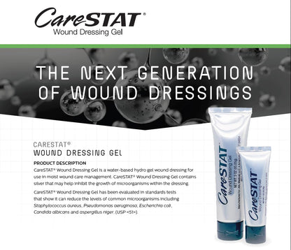 CareSTAT First Aid Kit Gel | 32 PPM Silver Healing Wound Dressing Solution | SilverSol Ag₄ CareSTATBuy Supplements Australia