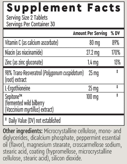 AURELIA Skin Perfection | Advanced Cellular Anti-Aging Supplement | Enhance Skin Clarity, & Tone | with Zinc, Resveratrol, Niacinamide, Ergothioneine, & Vitamin C AURELIABuy Supplements Australia