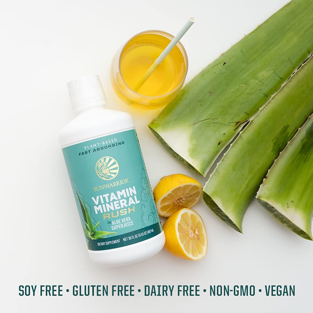 Sunwarrior Liquid Multivitamin Supplements & Minerals Vegan Plant-Based with Aloe Vera for Men and Women | Energy & Immune Support Gluten Sugar Dairy Free | 30 Fl Oz SunwarriorBuy Supplements Australia