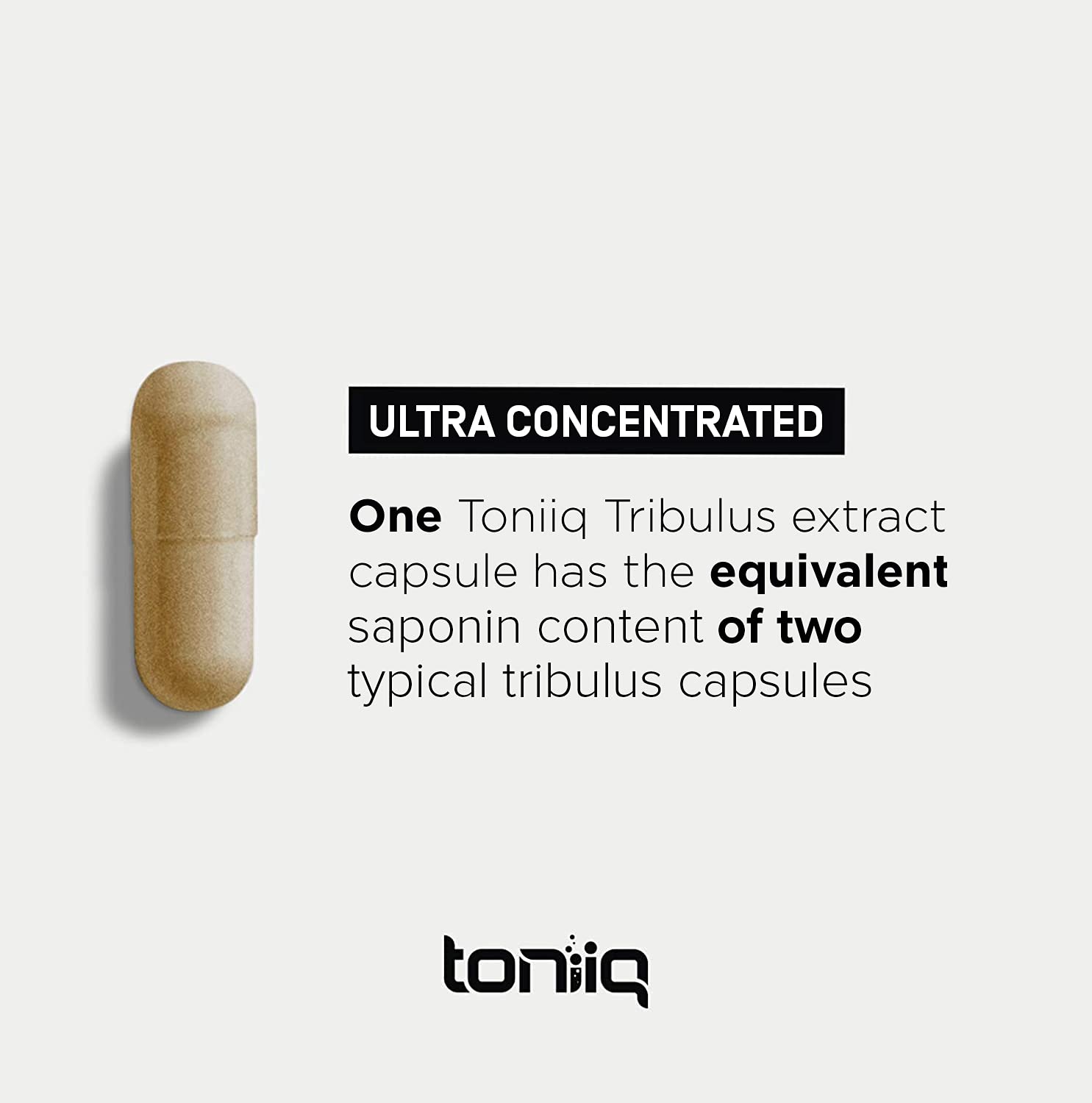 Toniiq Ultra High Strength Tribulus Capsules - 95% Steroidal Saponins - 1300mg Concent ToniiqBuy Supplements Australia
