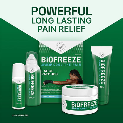 Biofreeze 13451 Roll-On Pain-Relieving Gel, 2.5 FL oz, Green Topical, Arthritis, Strains, Bruises, & Sprains (7.5 Fl Oz (Pack of 3), 3, Count) BiofreezeBuy Supplements Australia