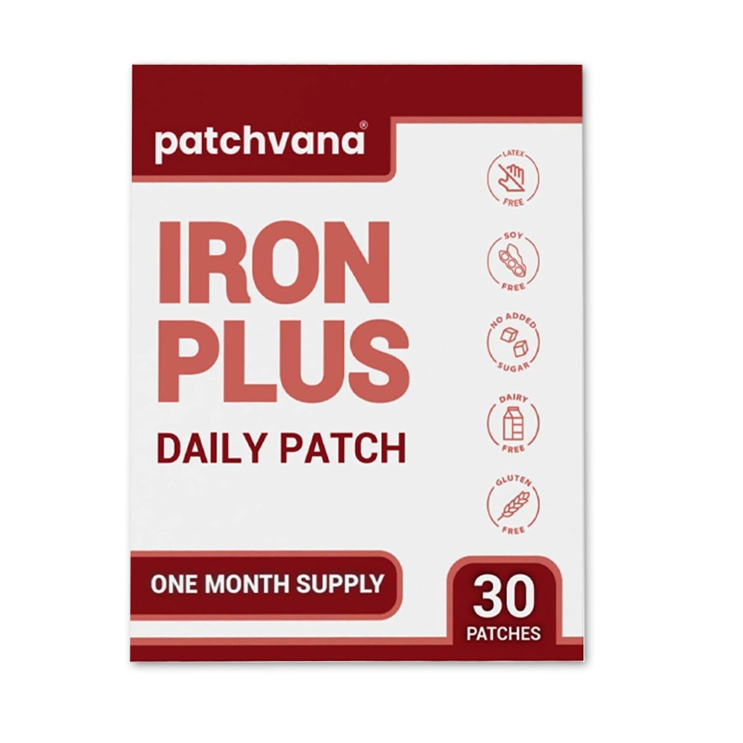 Patchvana Iron Plus Patch for Women & Men, 1 Month Supply, 30 Patches PatchvanaBuy Supplements Australia
