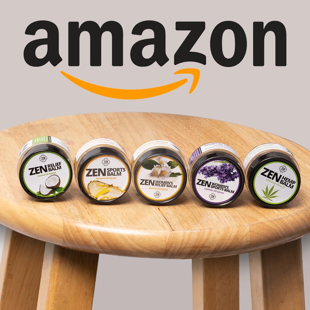ZEN Variety Pack – Plant-Based Topical Balm Collection – Includes Relief, Sports, Women’s Sports, Women’s Relief & Hemp – 0.7 oz Each – #TrustedByLegends ZENBuy Supplements Australia