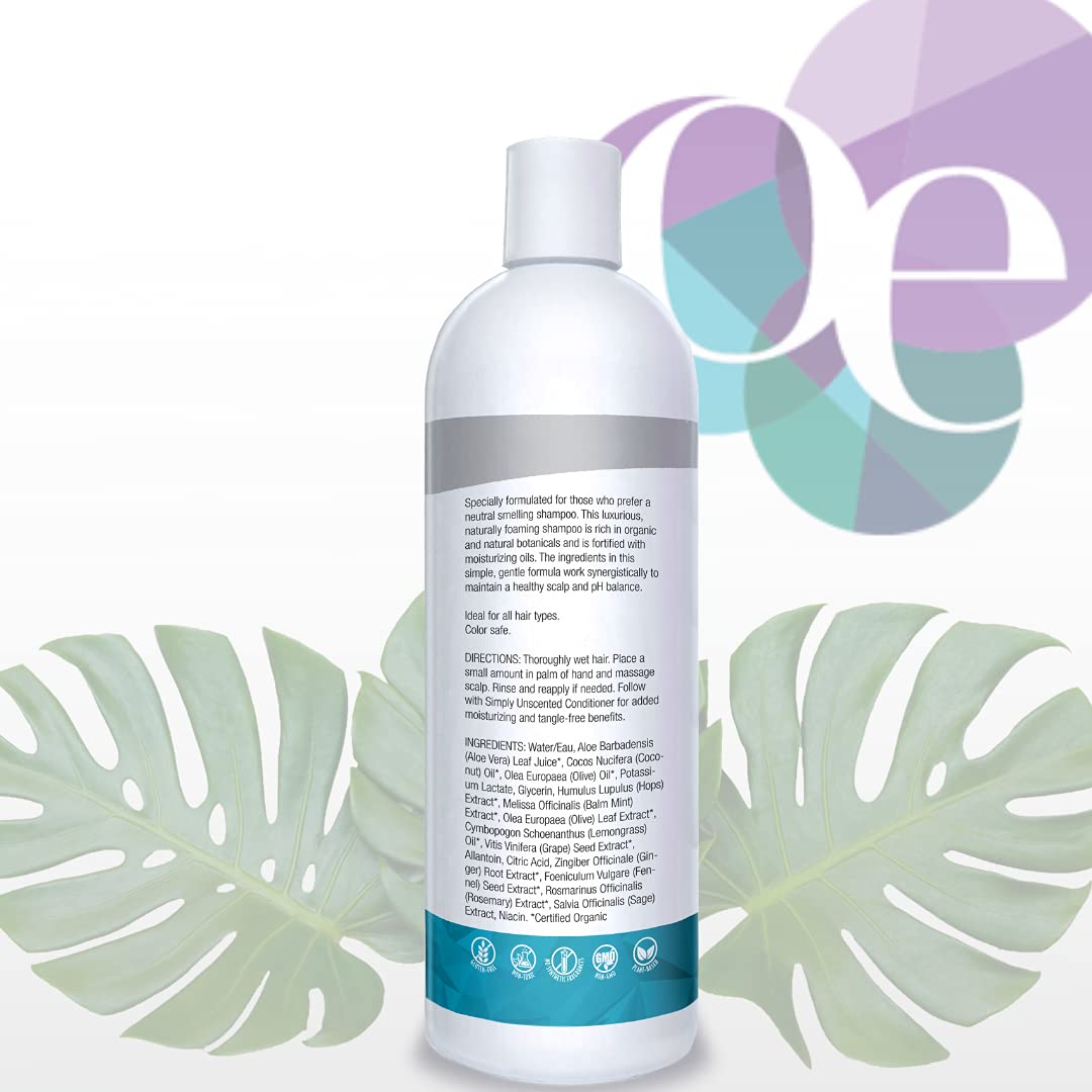 Organic Excellence All Natural Chemical-Free Shampoo | Non-Toxic, Sulfate-Free, Paraben-Free, Fragrance-Free for Men, Women, and Kids - Color-safe 16 fl oz (473 ml) Organic ExcellenceBuy Supplements Australia