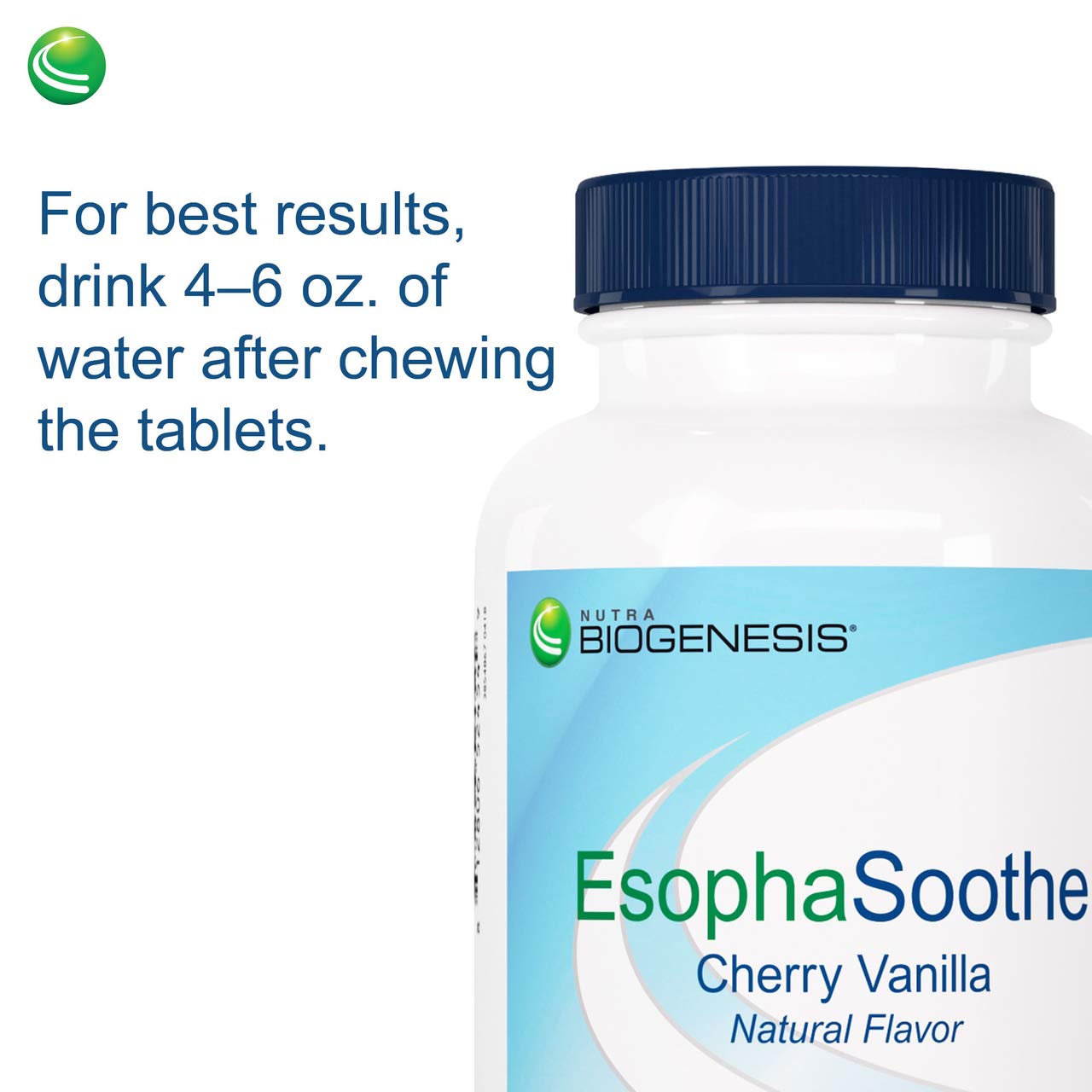 Nutra Biogenesis EsophaSoothe - Chewable Esophogeal Support with Magnesium, Potassium & Calcium for Men & Women - 60 Tablet Chews Nutra BioGenesisBuy Supplements Australia