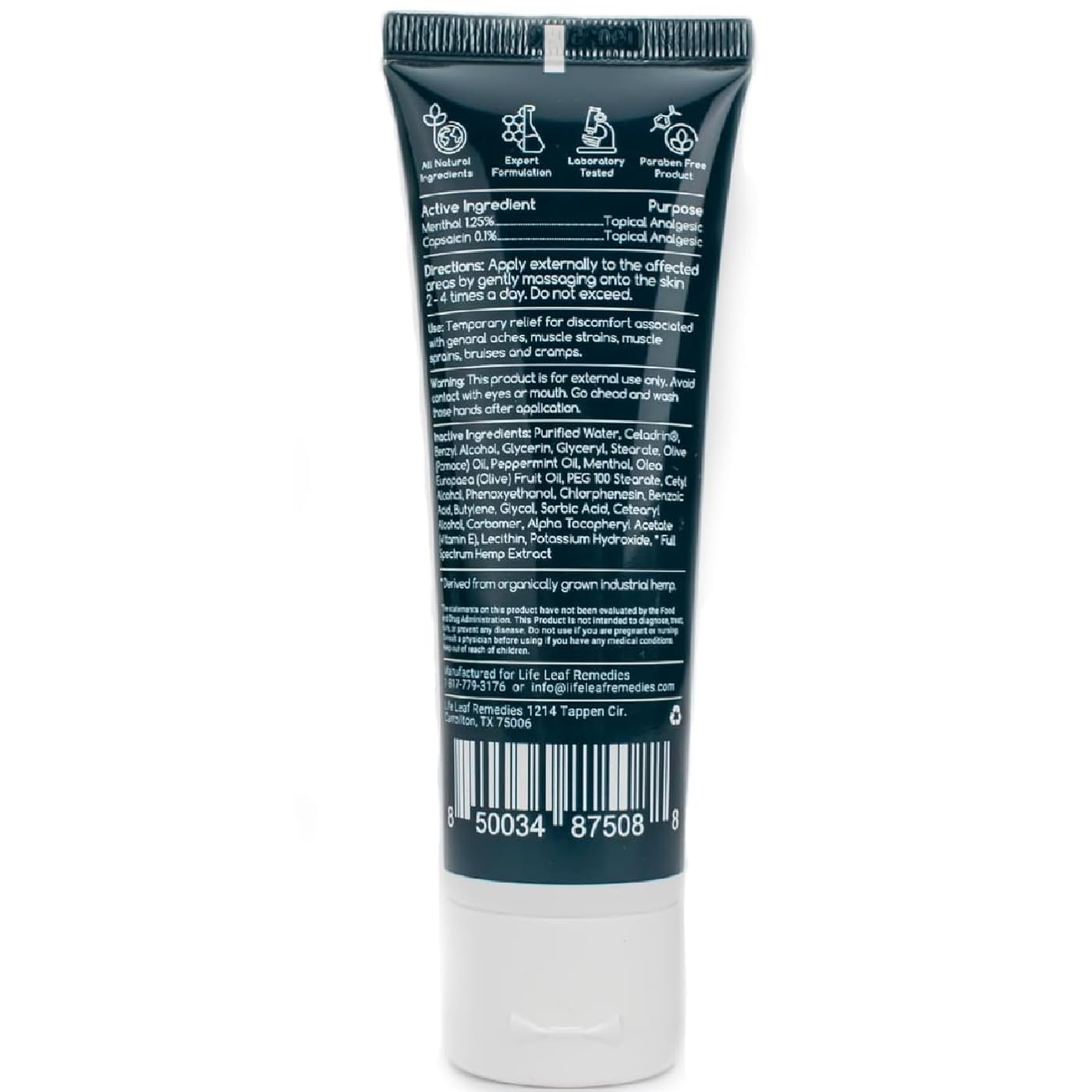 Capsaicin Cream (.05%) - Extra Strength Joint & Muscle, Knee & Back, Neck & Shoulder, Sore Muscle Cream with Capsaicin, Menthol, Celadrin and Hemp - Non-Greasy 3 OZ Deep Comforts by Life Leaf Life Leaf RemediesBuy Supplements Australia