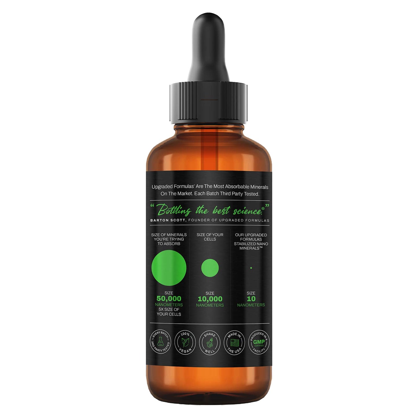 Upgraded Formulas Upgraded Charge Optimal Electrolyte Blend with Liquid Nano Minerals Dietary Supplement, 4 Fluid Ounces