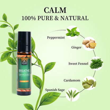 Breathe Easy Essential Oil Blend - Relief for Allergy, Sinus, Cough, and Congestion - Therapeutic GenericBuy Supplements Australia