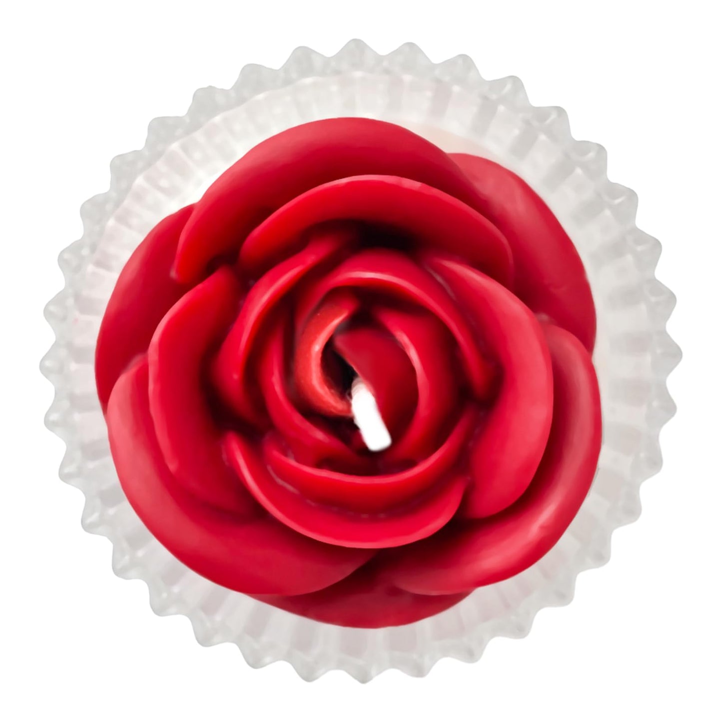 Red Rose Candle in Rippled Glass Jar for Valentine's Day Gifts, English Pear& Freesia Scented Candles PeytangerBuy Supplements Australia