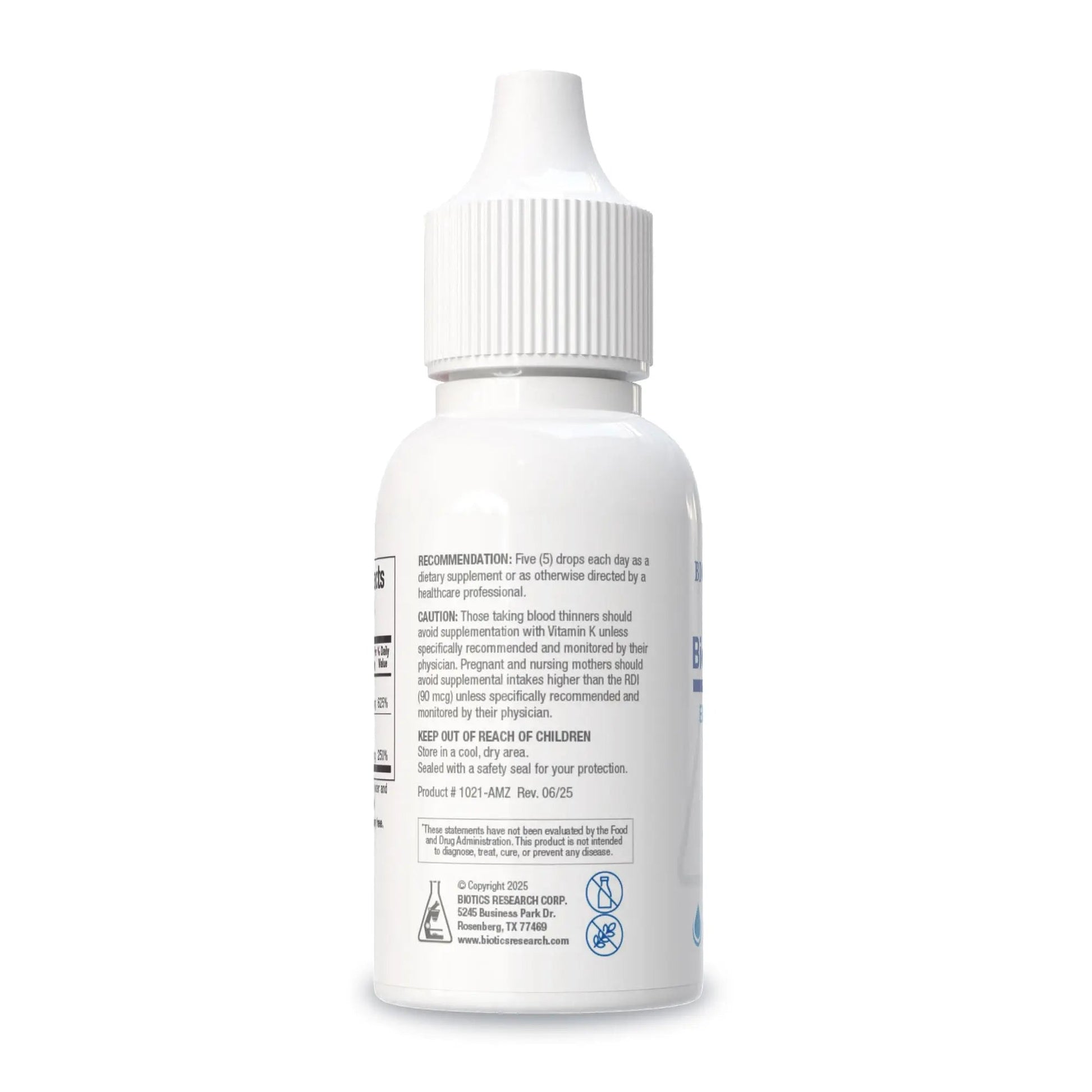 Biotics Research Bio-DK-Mulsion™–Emulsified Liquid Vitamin D and K, D3 Drops 125 mcg & Vitamin K (K1, K2) 300 mcg MK-7–Supports Stronger Bones BIOTICS RESEARCHBuy Supplements Australia