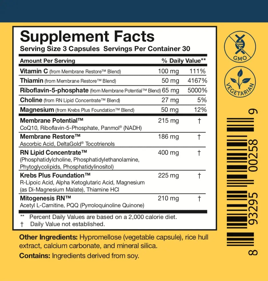 Researched Nutritionals Mens & Womens Vitamins - Optimized Energy Duo - Adrenal Support & Mitochondrial Supplements Researched Nutritionals