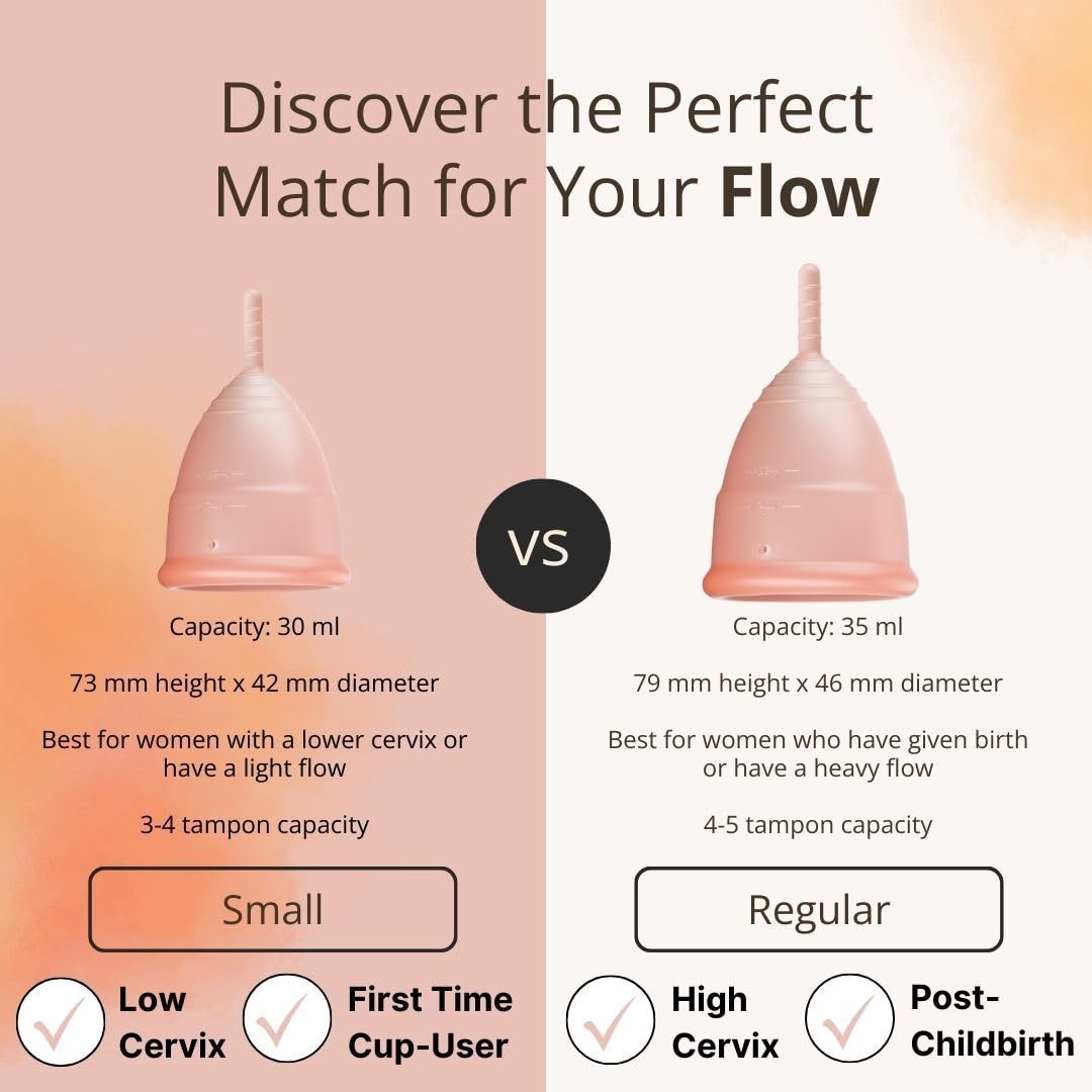 Flow Fairy Reusable Menstrual Cup with Applicator for Easy Insertion- 100% Medical Grade Silicone Period Cup Flow FairyBuy Supplements Australia