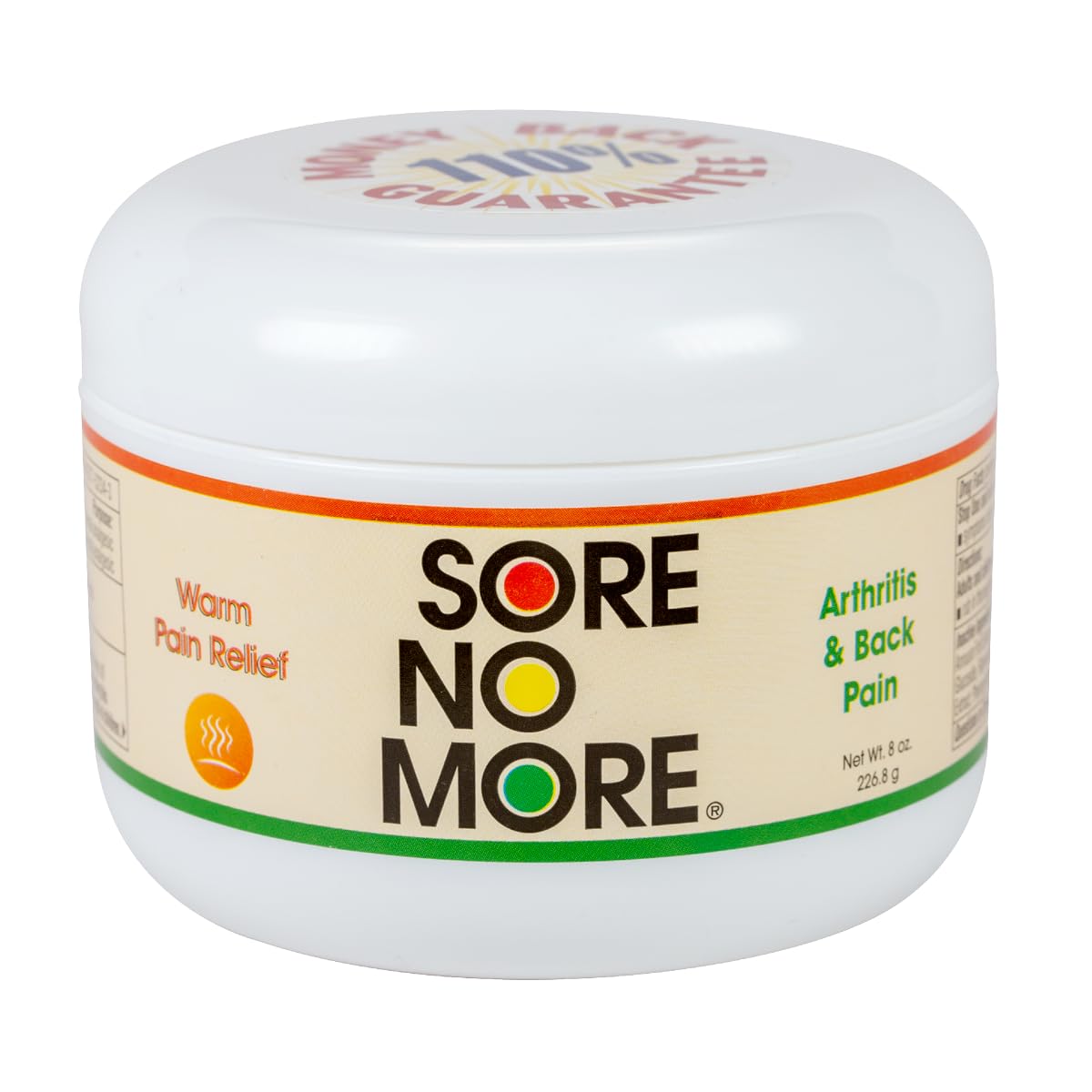 Sore No More Warm Arthritis Pain Relief Cream – Targeted Reliever for Back, Neck, Hands & Feet – Soothing & Fast-Acting Formula for Aches and Pains – Non-Greasy with Orange Aroma – 8 oz Sore No MoreBuy Supplements Australia