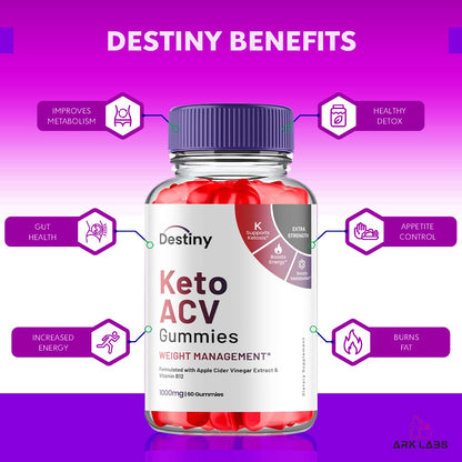 Destiny Keto ACV Gummies, Destiny Keto ACV Gummies Advanced 1000MG - Destiny Keto Ark LabsBuy Supplements Australia