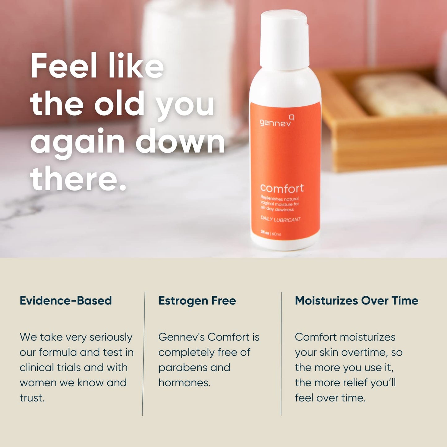 Gennev Intimate Water-Based Lubricant for Women - 2-in-1 Menopause Lubricant and Feminine genneveBuy Supplements Australia