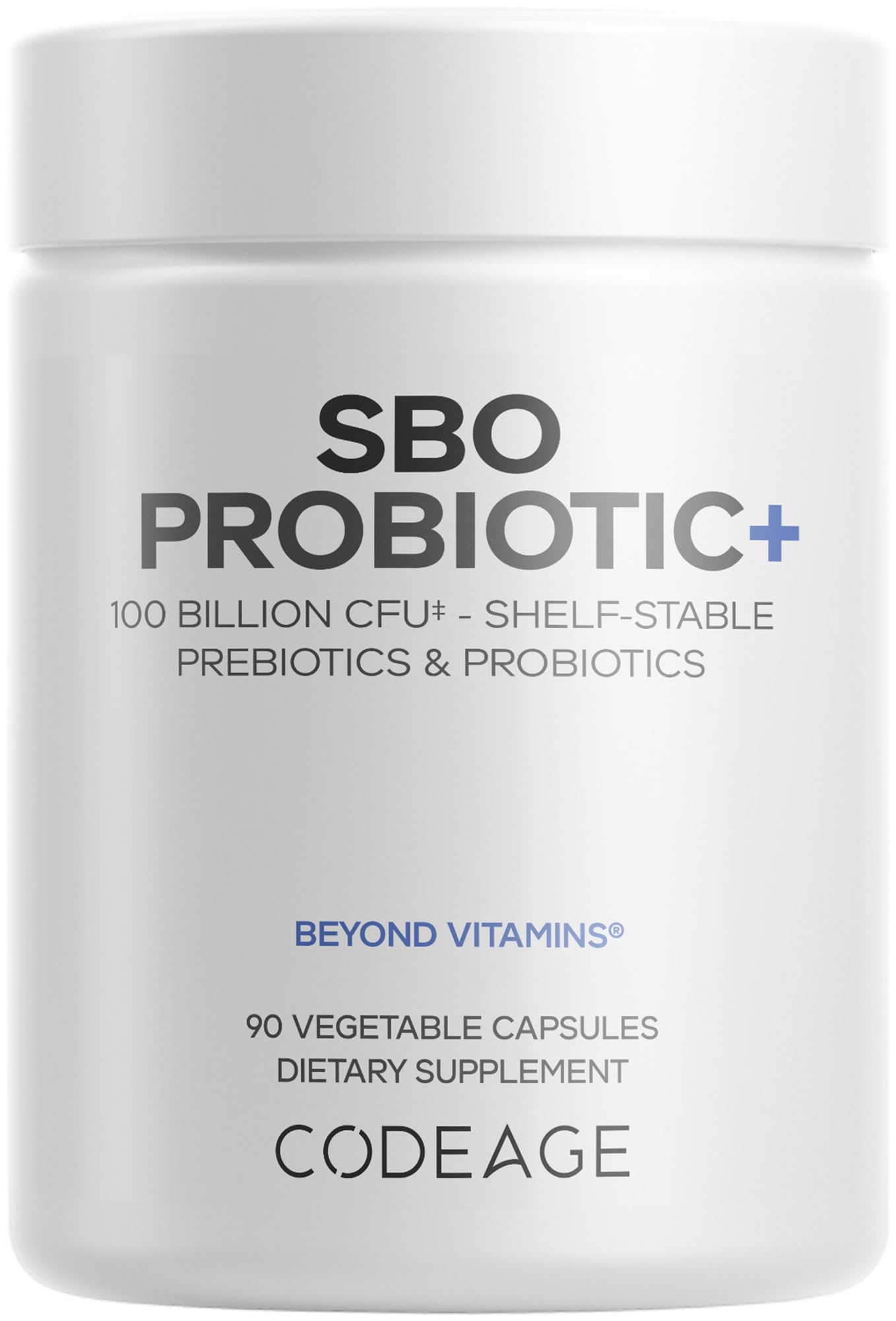 Codeage SBO Probiotics, 100 Billion CFUs Per Serving, Multi Strain Soil Based Organisms Blend and Organic Fermented Botanical Blend, Shelf-Stable, 90 Capsules CodeageBuy Supplements Australia