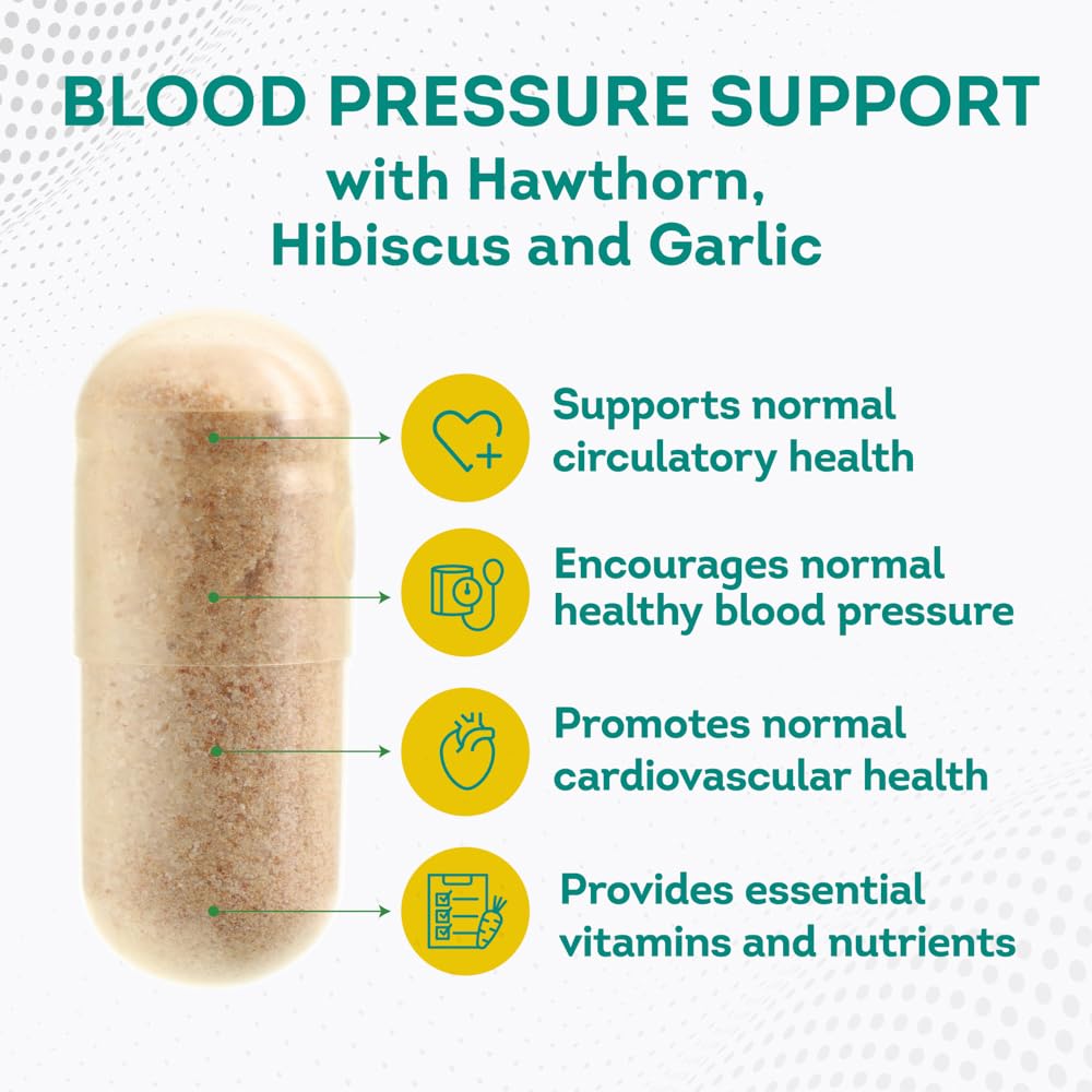 PurePremium Blood Pressure Support Supplement with Hawthorn, Hibiscus & Garlic PurePremium SupplementsBuy Supplements Australia