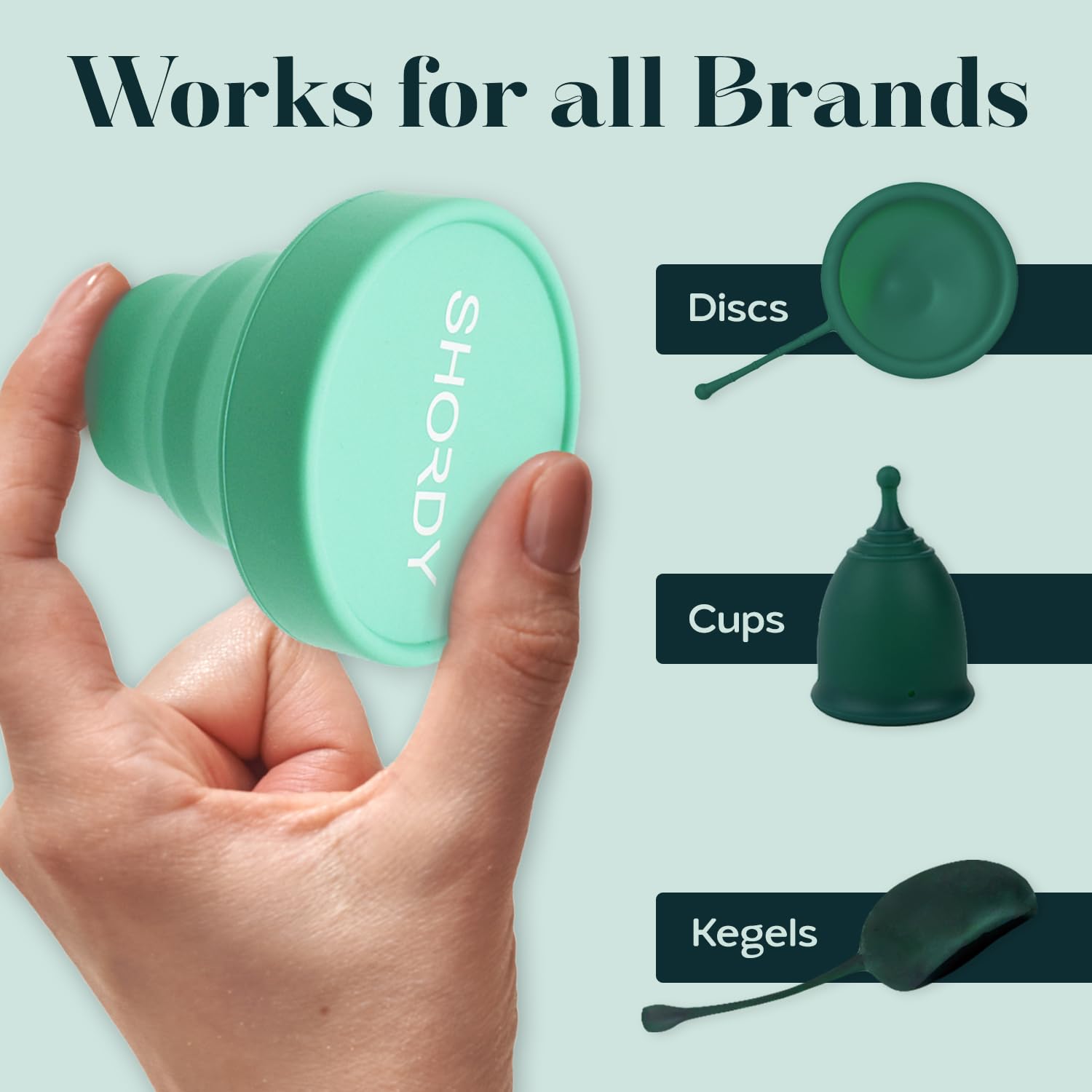SHORDY Menstrual Case Holder for Sterilization, Collapsible Silicone Container - Boil, Sterilize SHORDYBuy Supplements Australia