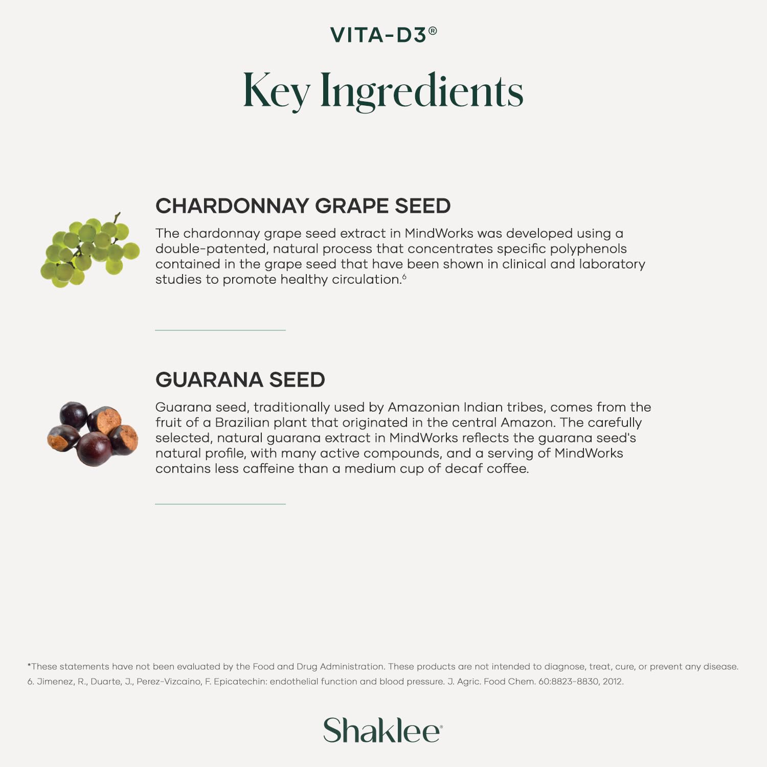 Shaklee MindWorks® - Brain Health Supplement for Brain Sharpness & Focus - Supported Nutrients & Extracts - Chardonnay Grape Seed Polyphenols, Guarana Extract, Vitamins B6, B12, Folate - 30 Tablets ShakleeBuy Supplements Australia