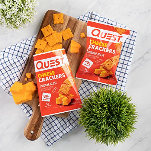 Quest Nutrition Cheese Crackers, Cheddar Blast, High Protein, Low Carb, Made with Real Cheese Quest NutritionBuy Supplements Australia