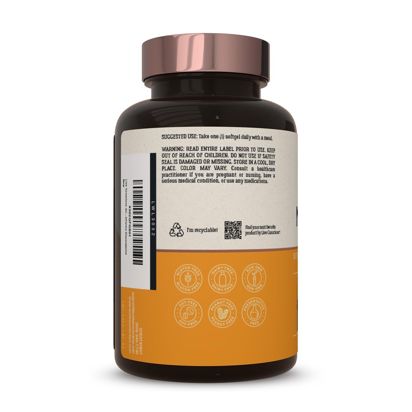 Live Conscious Joint Health Supplement - MoveWell Plus Antarctic Krill Oil, Natural Astaxanthin and Hyaluronic Acid | Outperforms Glucosamine (2 Pack) Live ConsciousBuy Supplements Australia