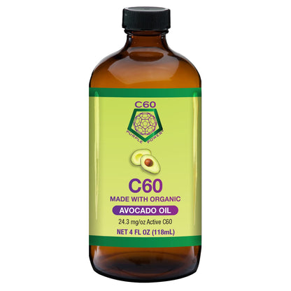 C60 Power C60 in Organic Avocado Oil - Natural Wellness & Antioxidant Support for Men & Women, 99.99% Pure Carbon Fullerenes, Promotes Energy, Mental Clarity, & Stamina - 4 fl oz Bottle C60 Purple PowerBuy Supplements Australia