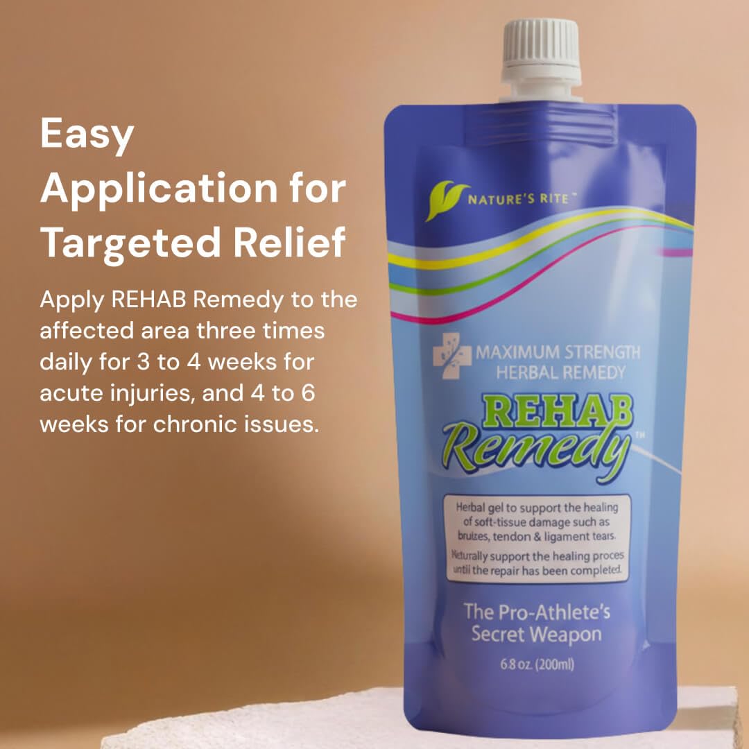 Nature's Rite Rehab Remedy Gel, 6.8 OZ (200ML), Soothing, Fast Acting, Non-Greasy Muscle Relief with Natural Ingredients Nature's RiteBuy Supplements Australia