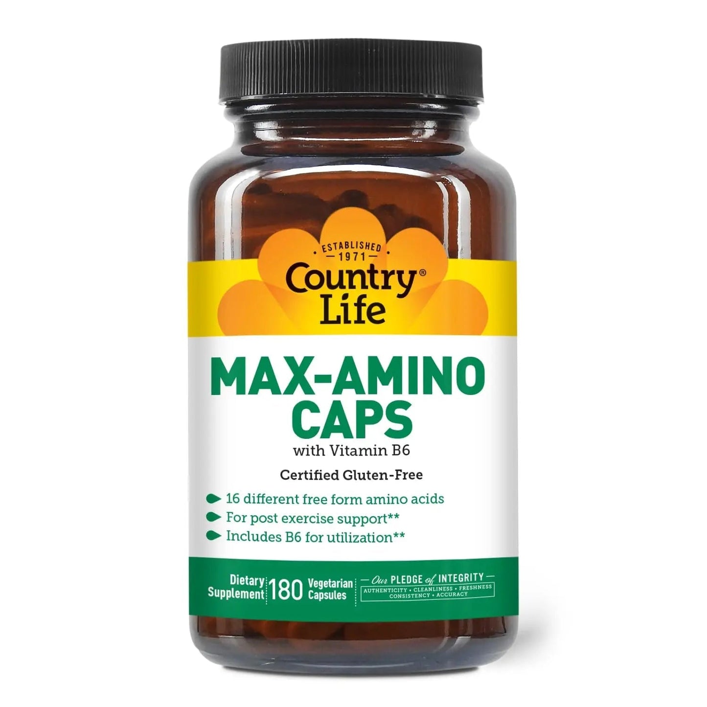 Country Life Maxi-Amino 16 Amino Acids 90 Capsules Gluten Free Country LifeBuy Supplements Australia