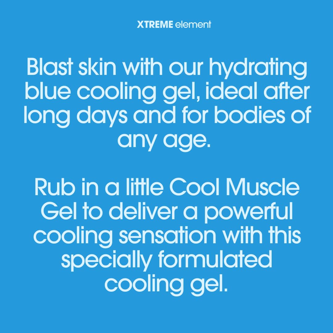 Xtreme Element Cool Blue Muscle Gel | Workouts Muscle Cooling Essential Oils for Smooth Body, Muscle Gel to Attain Flexible Joints, Soothe and Healing Gel | Natural, Plant-Based, and Cruelty-Free Xtreme ElementBuy Supplements Australia