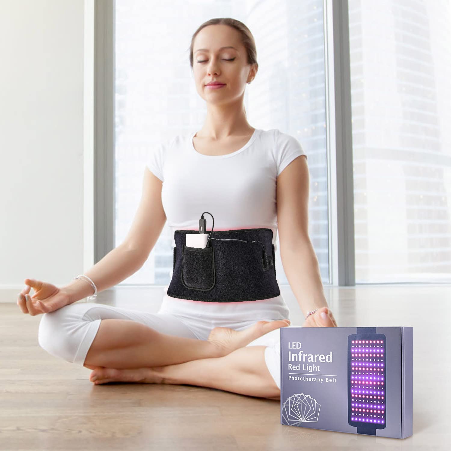 LPSAFP Red Light Therapy Belt for Body, Wearable Device with Blue, red and Near Infrared Light LPSAFPBuy Supplements Australia