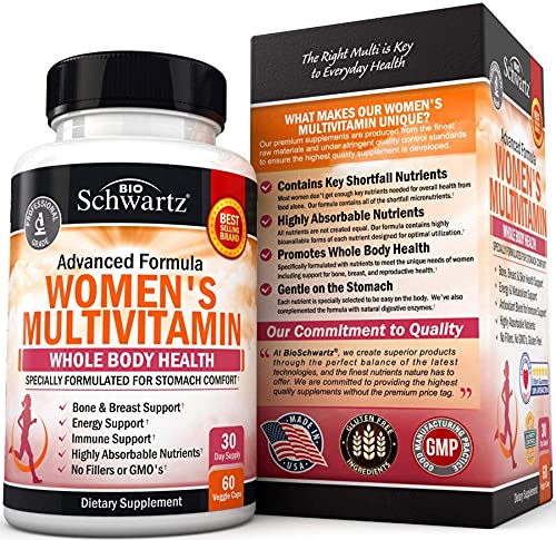 Multivitamin for Women with Vitamin D3 - Multivitamins for Bone Breast Skin Joint BioSchwartzBuy Supplements Australia