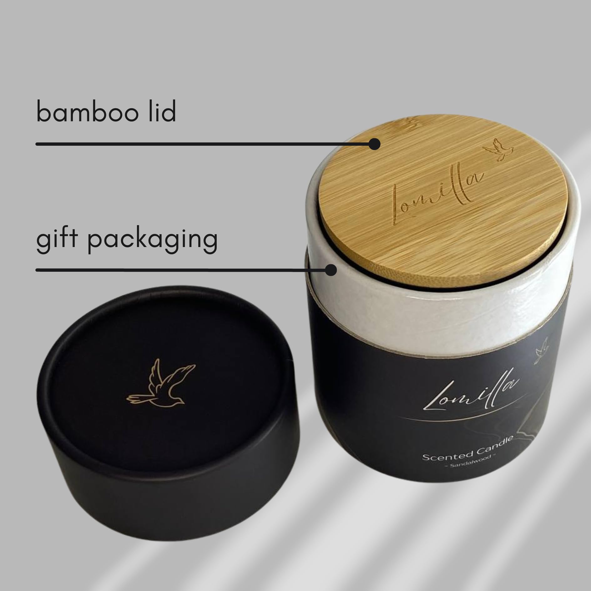 100% Natural Soy Wax Candle, Valentines Day Gifts for Women & Men, Candles for Home LomillaBuy Supplements Australia