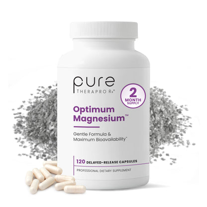 Pure TheraPro Rx Optimum Magnesium Lysinate Glycinate & Di-Magnesium Malate, Made in USA | 2 Month Supply | Chelated for Maximum Absorption,