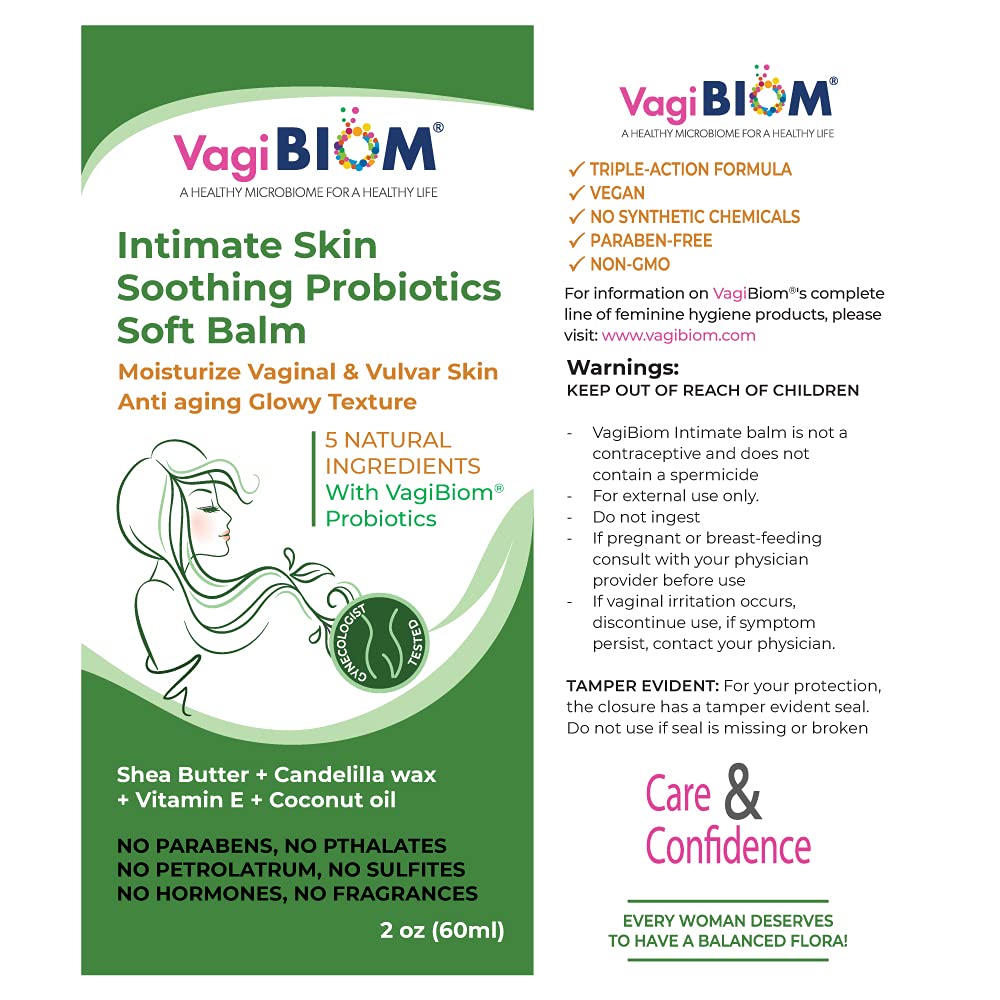 Intimate Skin Soothing Probiotics Soft Balm SheaButter with VagiBiom Lactobacillus crispatus Biom ProbioticsBuy Supplements Australia