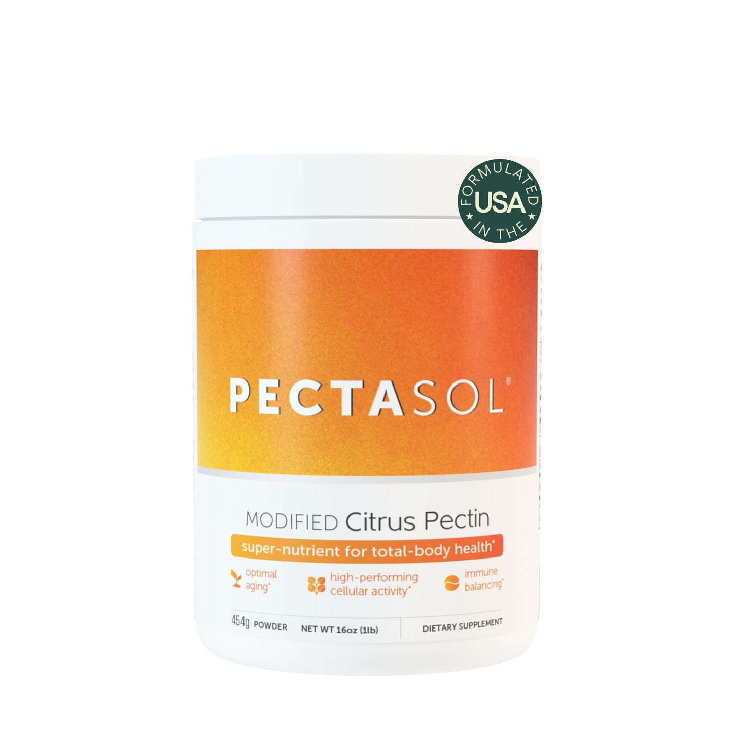 PectaSol Modified Citrus Pectin – 454g Powder – Total-Body Health Supplement to Support the Heart, Immune System, Inflammation Response & Healthy Aging + Maintain Healthy Galectin-3 Levels EcoNugenicsBuy Supplements Australia