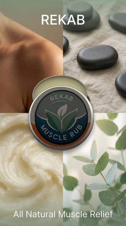 REKAB MUSCLE RUB, Neuropathy Cream, Arthritis Reliever, Knee Relief Balm for Adults, Natural Soothing Formula for Arthritis Sufferers, Joint Relief Cream, Total Relief, Joint & Muscle Therapy REKAB MUSCLE RUBBuy Supplements Australia