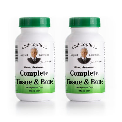 Christopher's Original Formulas Complete Tissue & Bone Formula – 100 VCaps | Herbal Support for Bones & Connective Tissue - Pack of 2 Christopher's Original FormulasBuy Supplements Australia