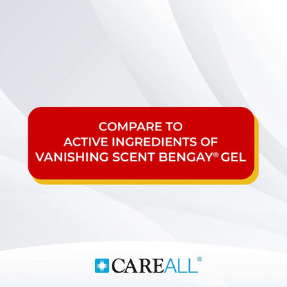 CareAll Muscle & Joint Vanishing Scent Gel, 3.0 oz. (3 Pack), Non-Greasy, Pain Relief Gel for Muscle, Back and Minor Arthritis, Topical Analgesic, 2.5% Menthol CareAllBuy Supplements Australia